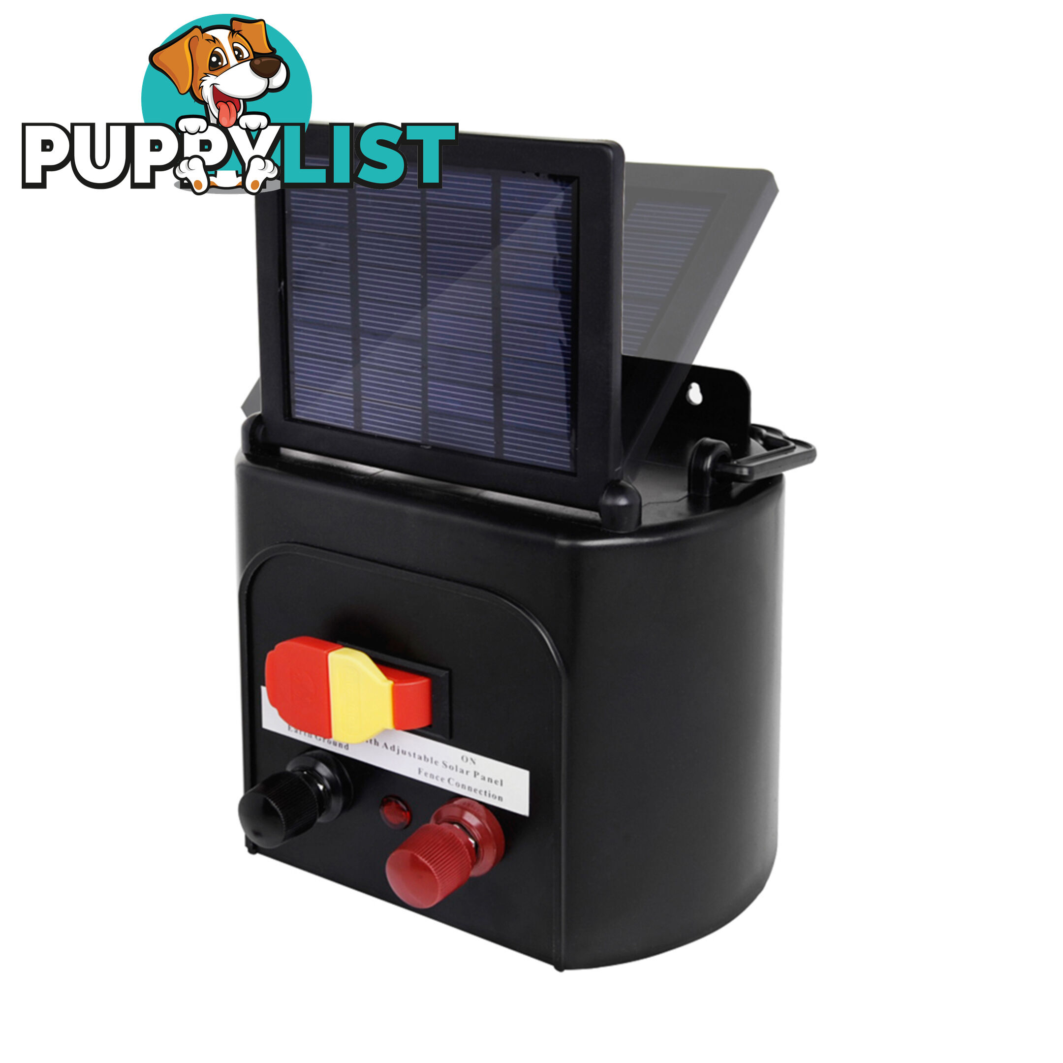 Solar Power 5Km Electric Fence Farm Animal Pet Energiser Energizer Charger 0.15J