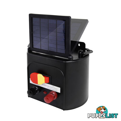 Solar Power 5Km Electric Fence Farm Animal Pet Energiser Energizer Charger 0.15J