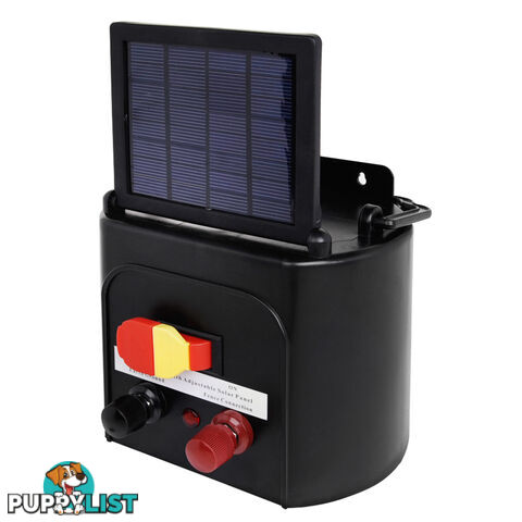 Solar Power 5Km Electric Fence Farm Animal Pet Energiser Energizer Charger 0.15J