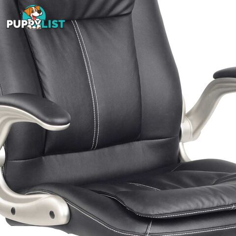 Executive PU Faux Leather Computer Chair Ergonomic Office Furniture Black