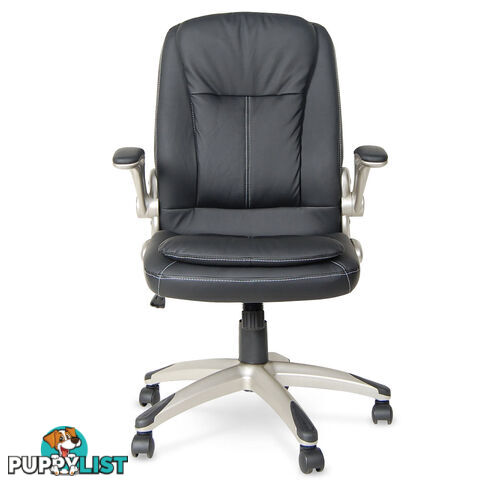 Executive PU Faux Leather Computer Chair Ergonomic Office Furniture Black