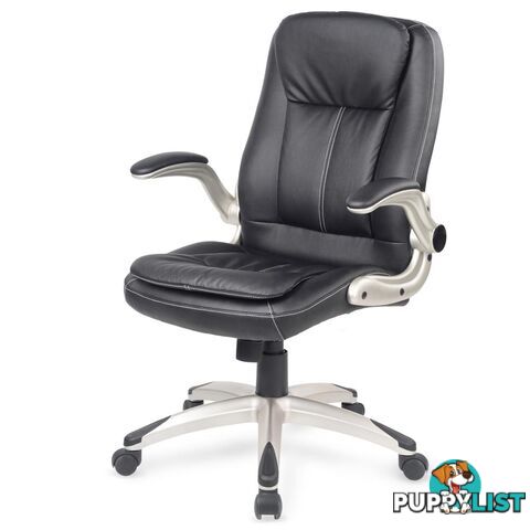 Executive PU Faux Leather Computer Chair Ergonomic Office Furniture Black