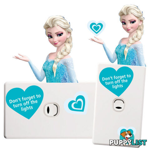 Frozen Elsa Light Switch Wall Sticker - Totally Movable