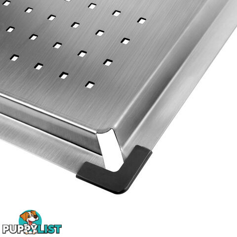 Square Stainless Steel Kitchen Sink Colander Insert Strainer Drainer Tray