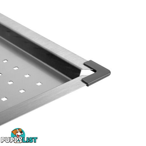 Square Stainless Steel Kitchen Sink Colander Insert Strainer Drainer Tray