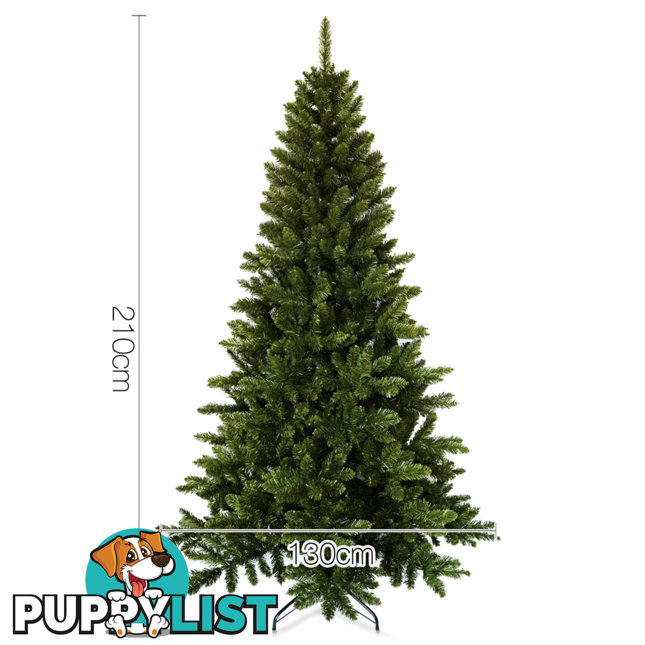 7FT Christmas Tree 210cm 850 Tips Full Body Xmas Tree Home Decorate Green