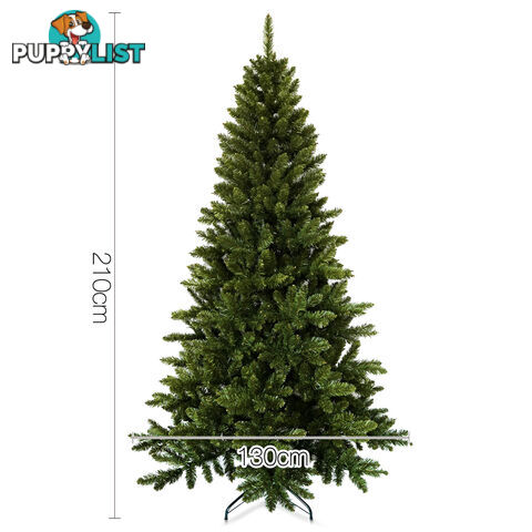 7FT Christmas Tree 210cm 850 Tips Full Body Xmas Tree Home Decorate Green