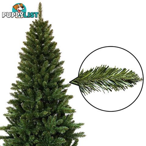 7FT Christmas Tree 210cm 850 Tips Full Body Xmas Tree Home Decorate Green