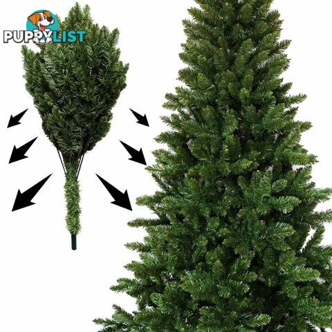 7FT Christmas Tree 210cm 850 Tips Full Body Xmas Tree Home Decorate Green