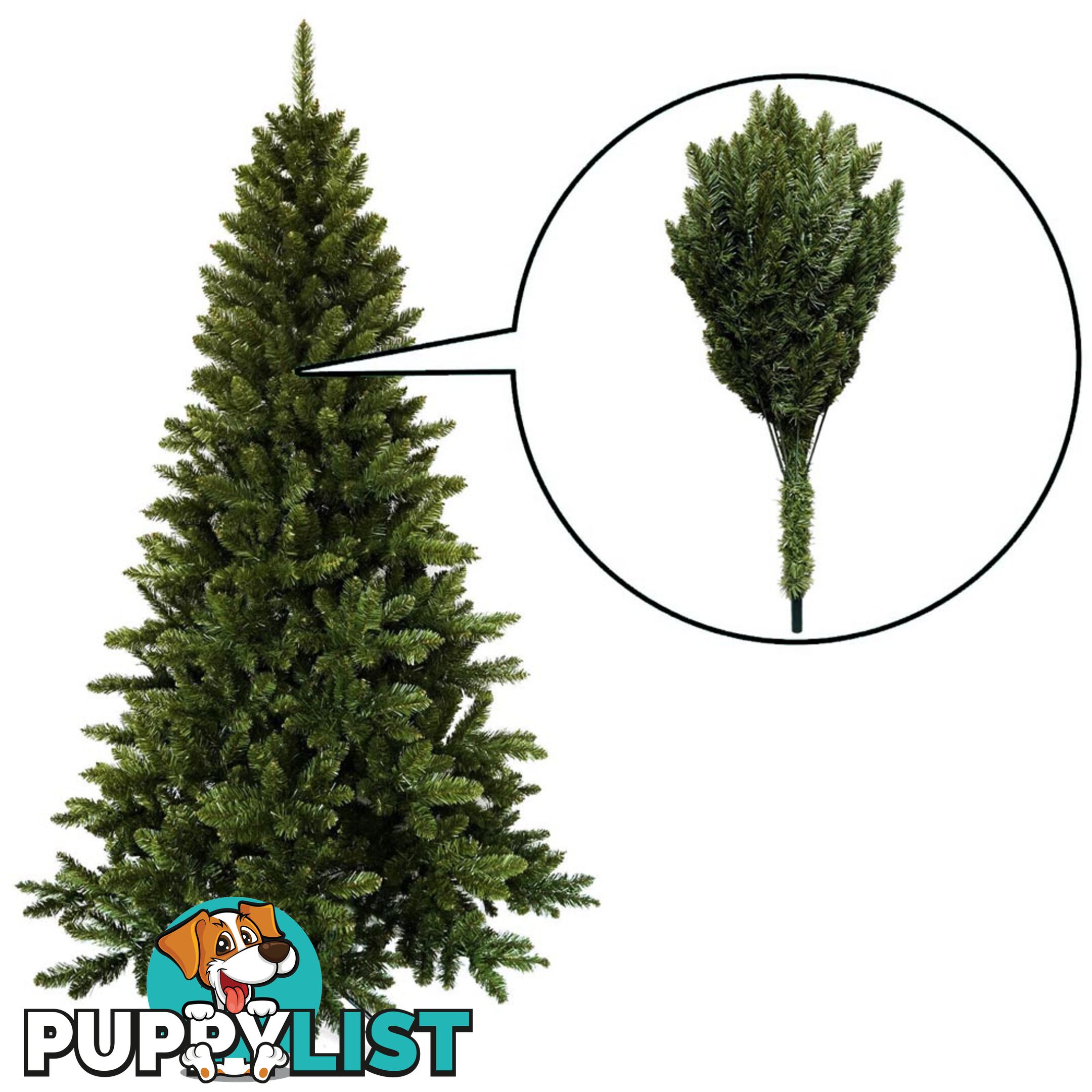 7FT Christmas Tree 210cm 850 Tips Full Body Xmas Tree Home Decorate Green