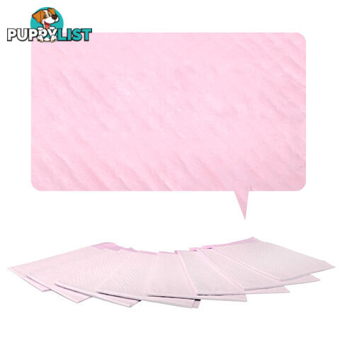 200 Puppy Toilet Pads Super Absorbent Pet Cat Dog Pee Potty Training Pad Pink