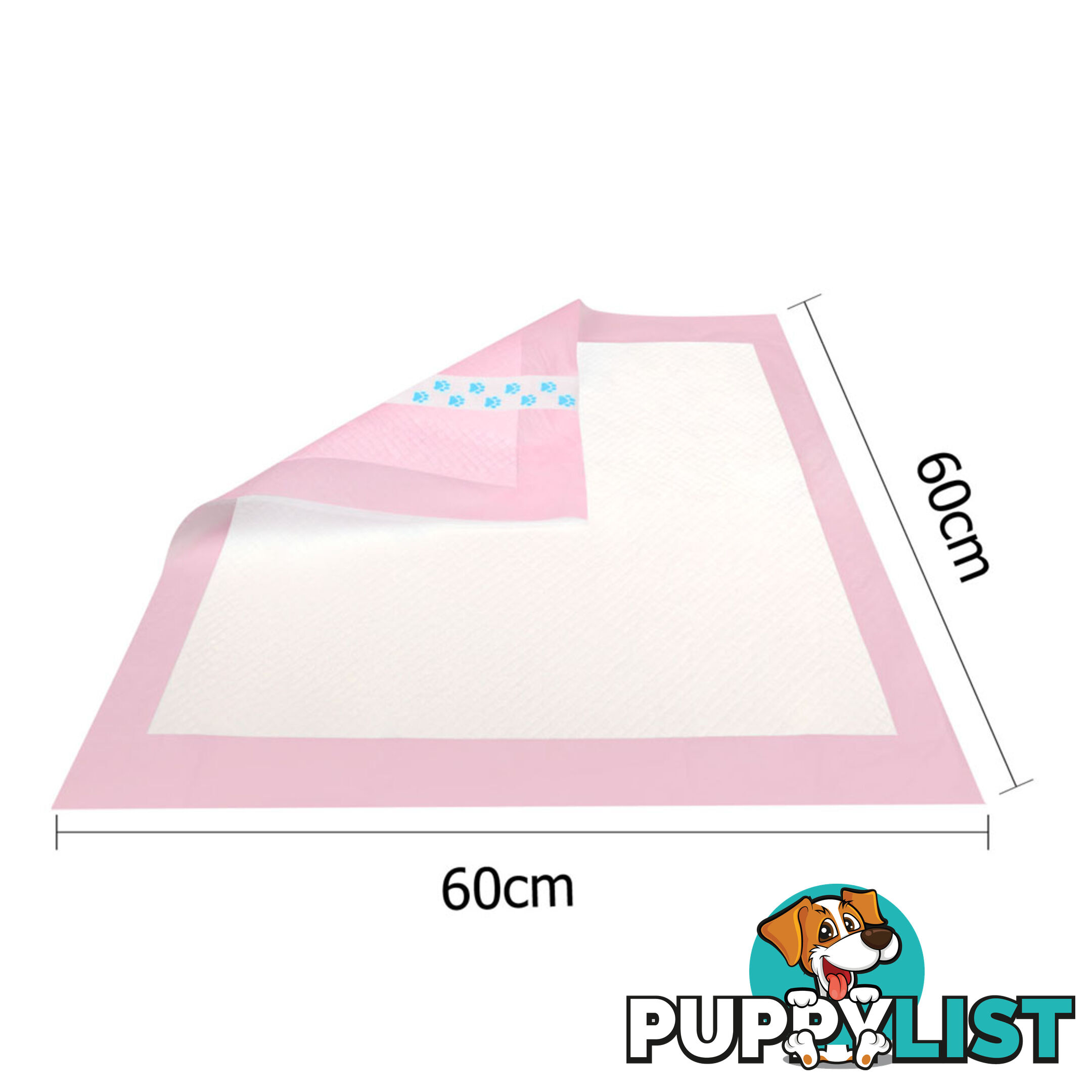 200 Puppy Toilet Pads Super Absorbent Pet Cat Dog Pee Potty Training Pad Pink