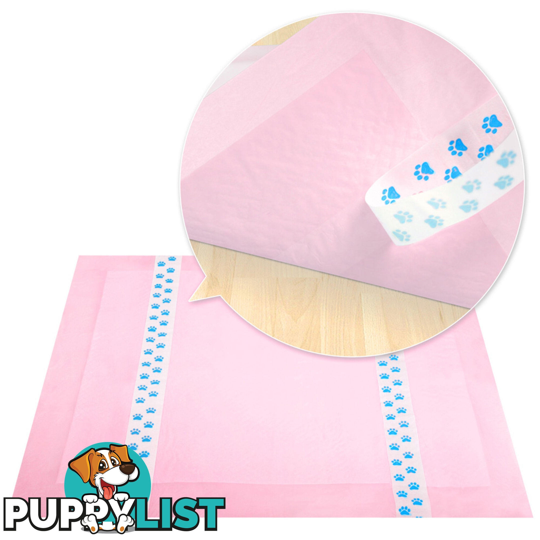 200 Puppy Toilet Pads Super Absorbent Pet Cat Dog Pee Potty Training Pad Pink