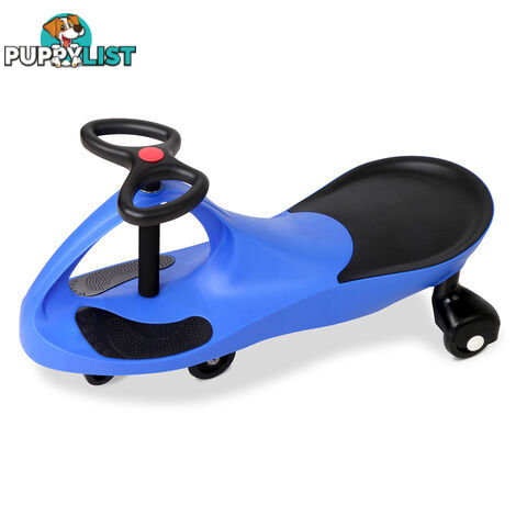 Swing Car Kids Ride On Toy Pedal Free Swivel Slider Safe Speed Wiggle Scooter BU