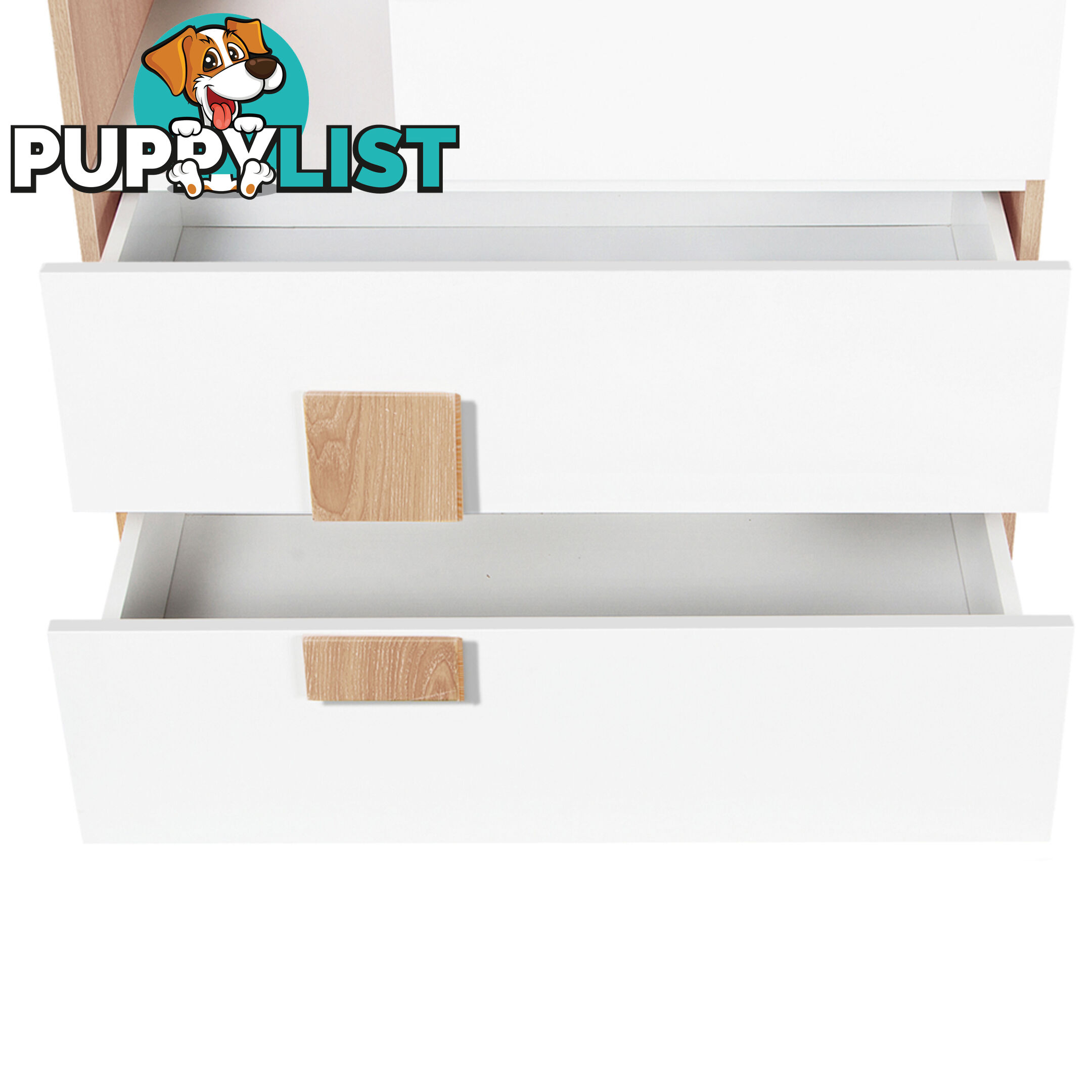 Buffet Sideboard Storage Table Cabinet w/ 2 Drawer White