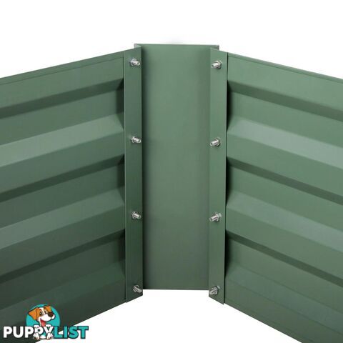 Galvanised Raised Garden Bed 180 x 90cm Green