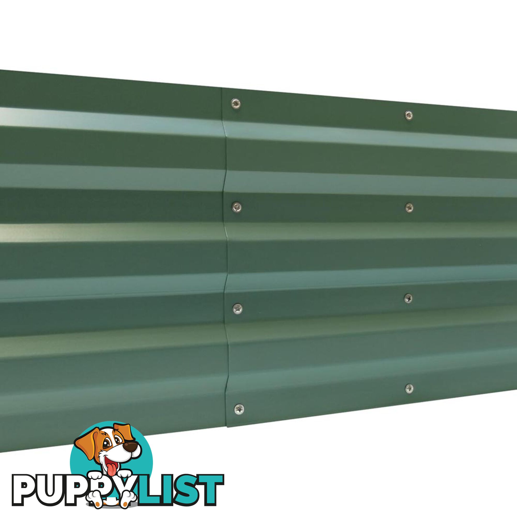 Galvanised Raised Garden Bed 180 x 90cm Green