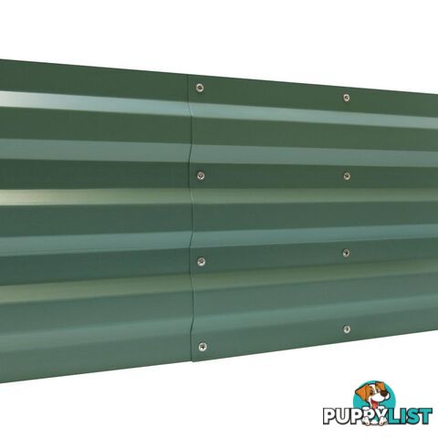 Galvanised Raised Garden Bed 180 x 90cm Green