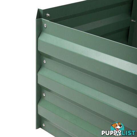 Galvanised Raised Garden Bed 180 x 90cm Green