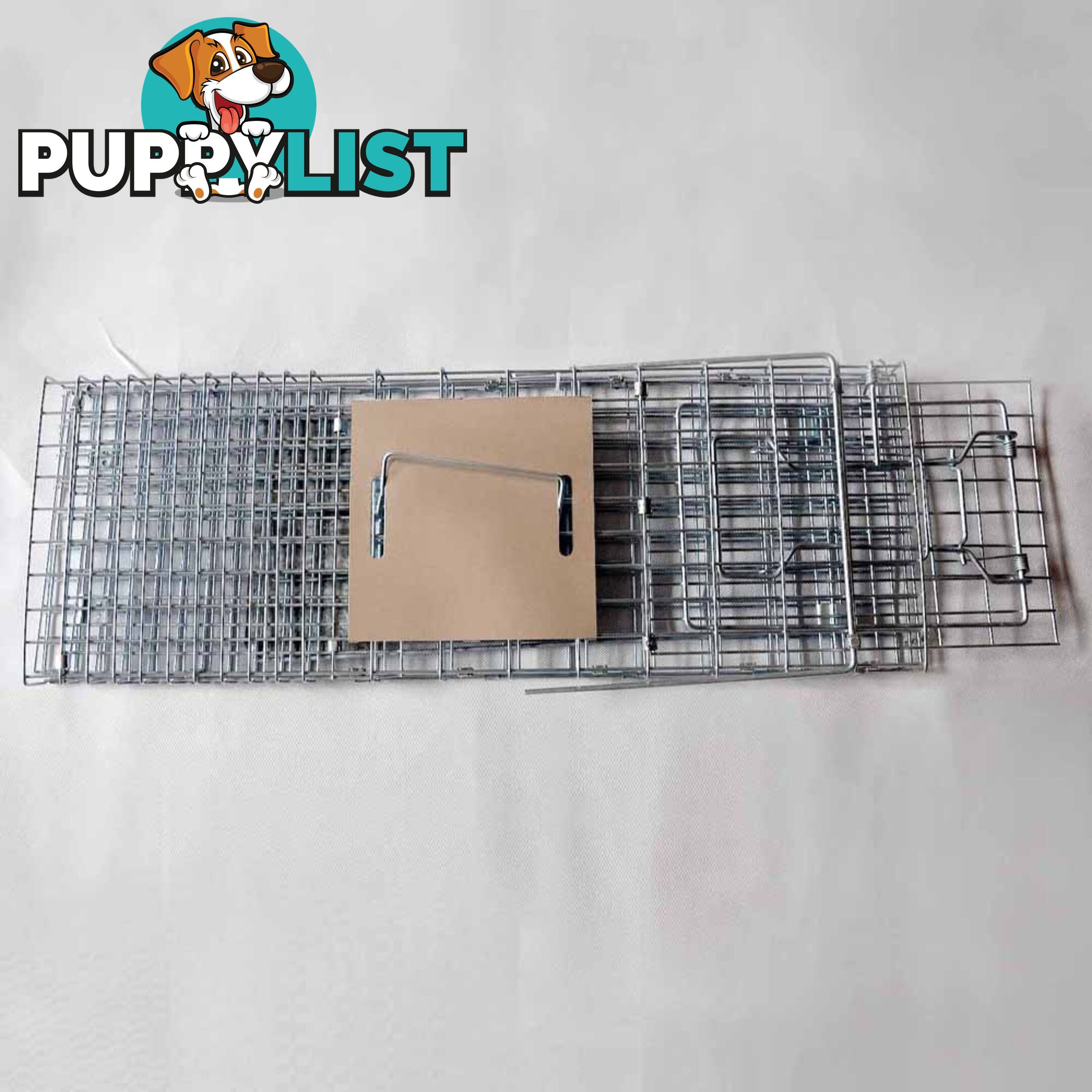 Large Humane Animal Trap Cage Possum Cat Rabbit Fox Koala Hare Catch 66 x 23cm