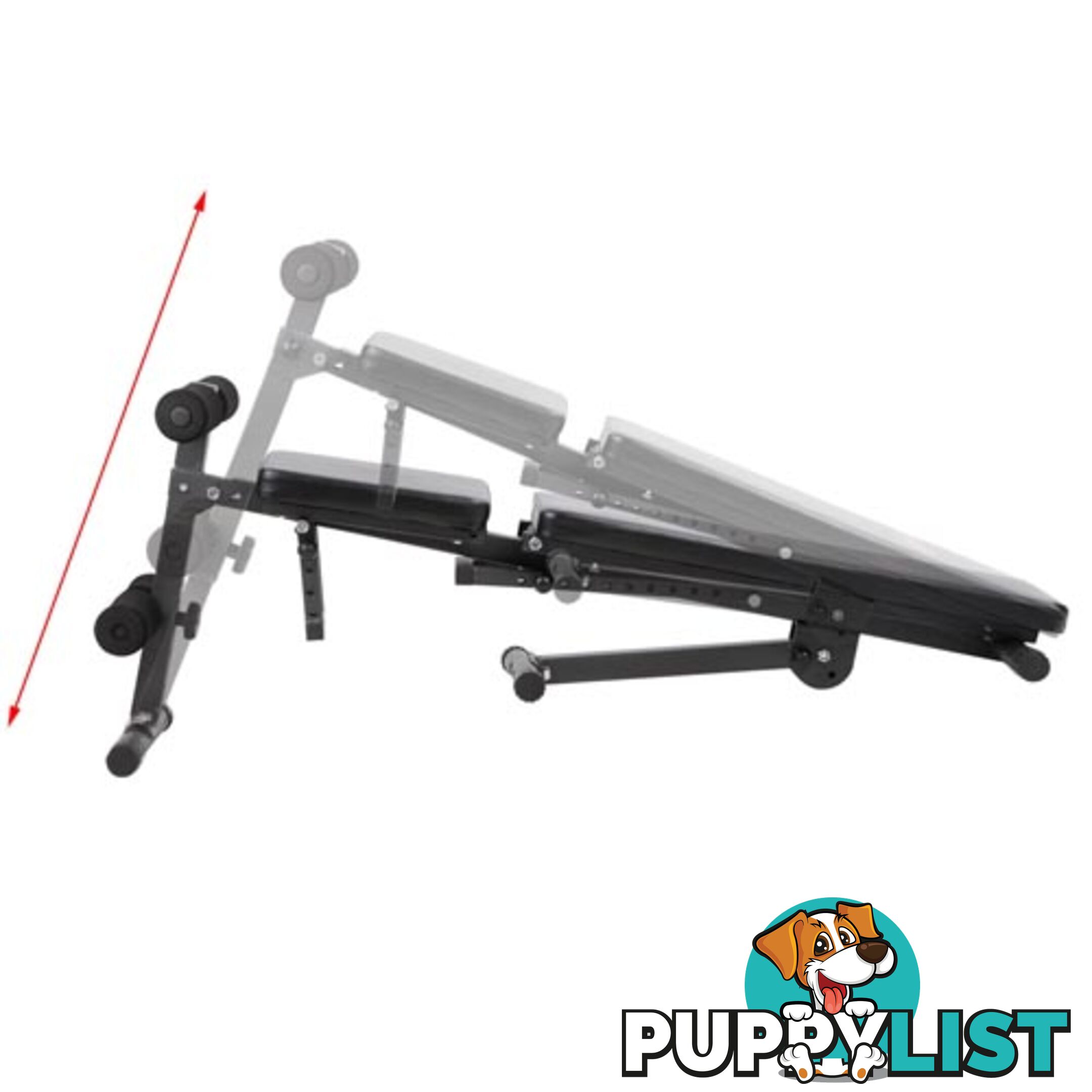 FID Flat Adjustable Bench 150Kg