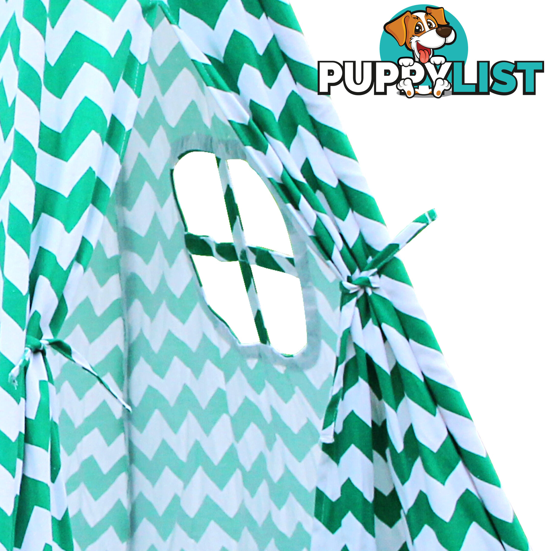 Kids Play Tent Canvas Teepee Pretend Playhouse Outdoor Indoor Tipi Green