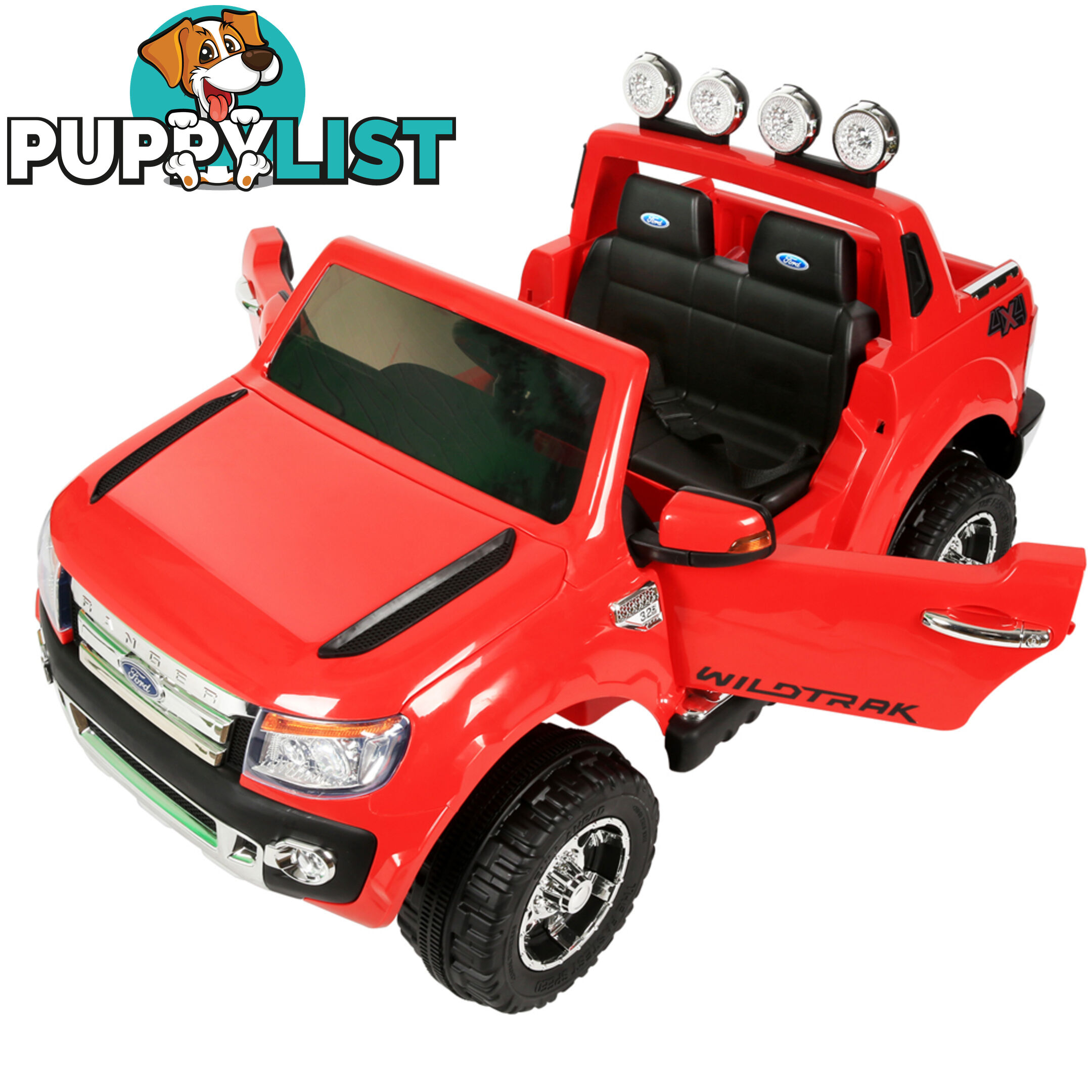 Ford Ranger Kids Ride On Car Licensed Remote Control Children Toy Truck Red