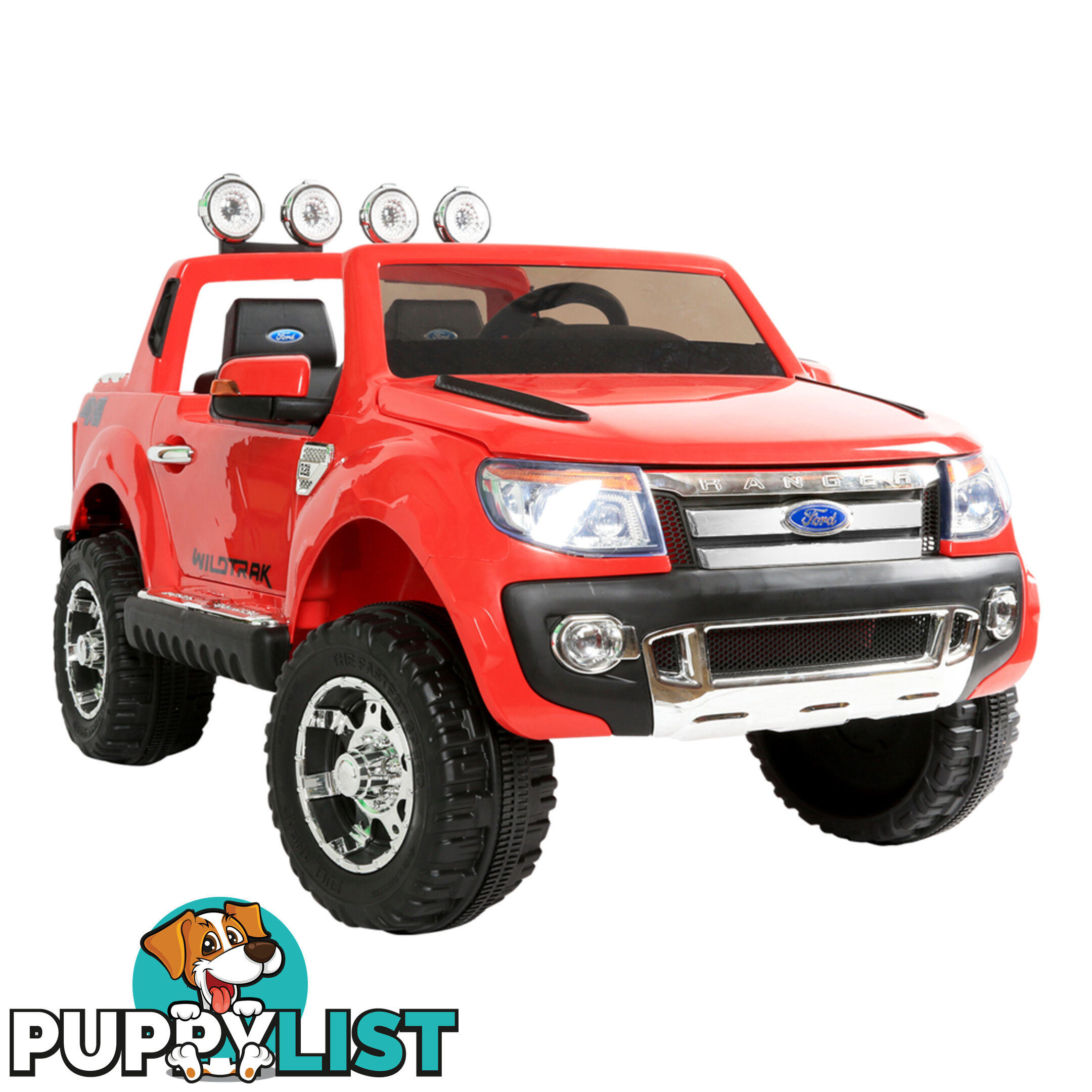 Ford Ranger Kids Ride On Car Licensed Remote Control Children Toy Truck Red