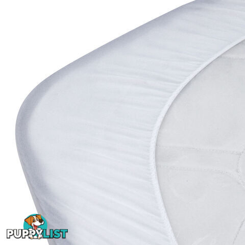 140GSM Terry Cotton Waterproof Mattress Protector Fully Fitted Bed Cover Queen