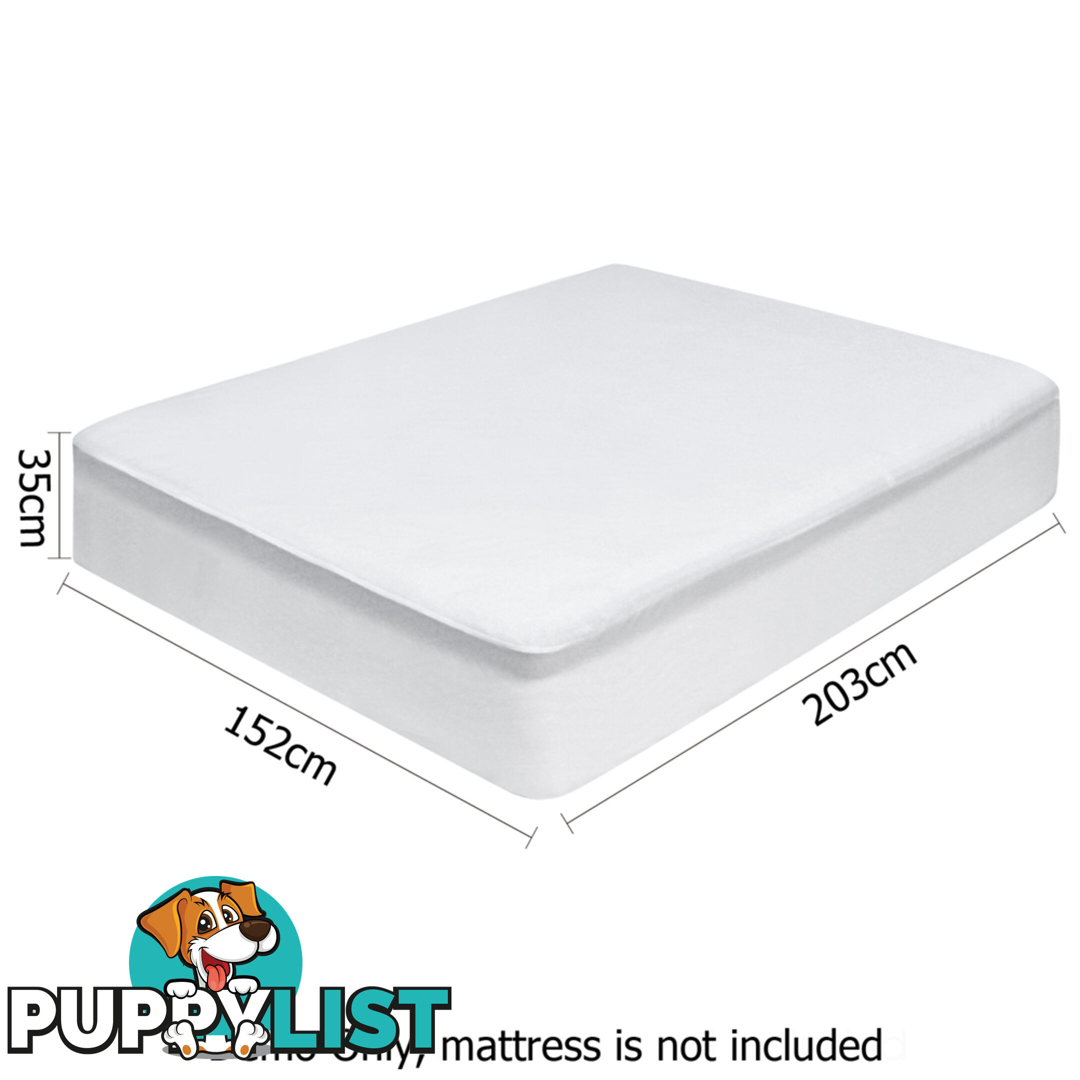 140GSM Terry Cotton Waterproof Mattress Protector Fully Fitted Bed Cover Queen