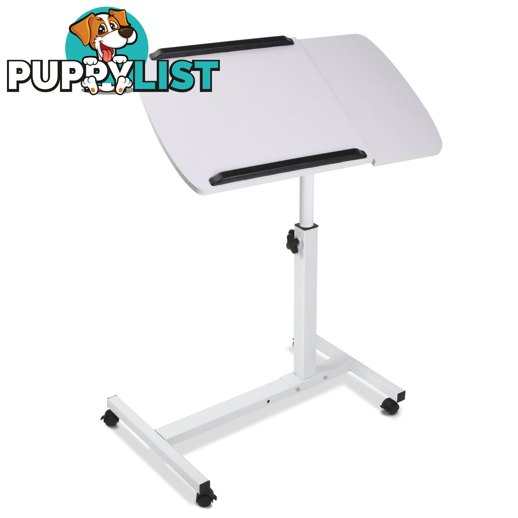 Rotating Mobile Laptop Adjustable Desk White