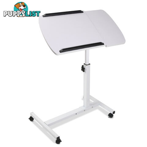 Rotating Mobile Laptop Adjustable Desk White