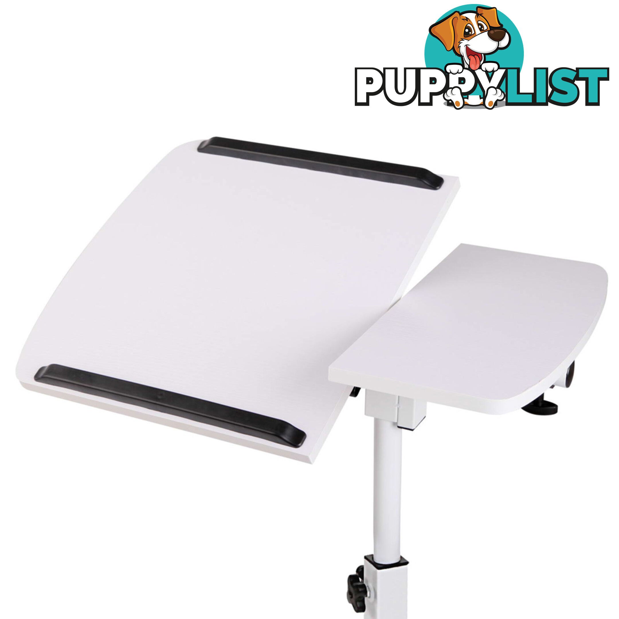 Rotating Mobile Laptop Adjustable Desk White