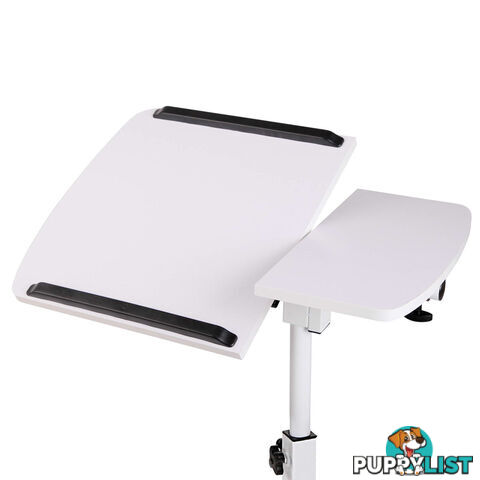 Rotating Mobile Laptop Adjustable Desk White