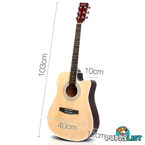 41in Steel-Stringed Acoustic Guitar Natural