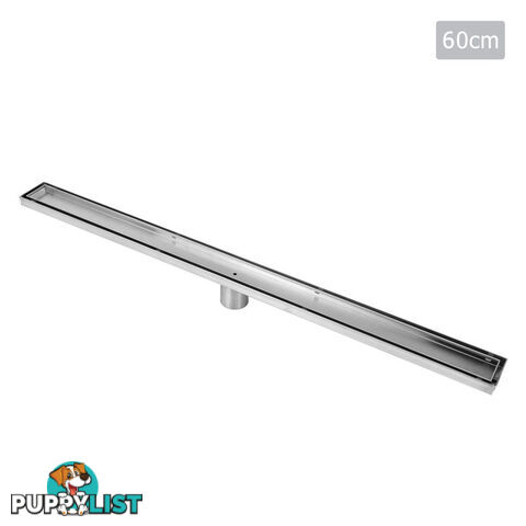 Stainless Steel Tile Insert Shower Grate Drain Bathroom Waste Linear Floor 60cm