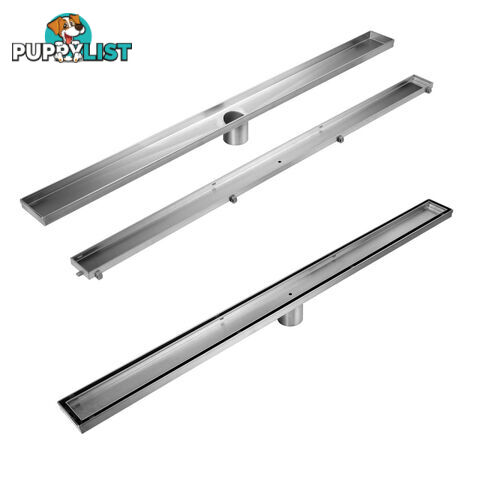 Stainless Steel Tile Insert Shower Grate Drain Bathroom Waste Linear Floor 60cm