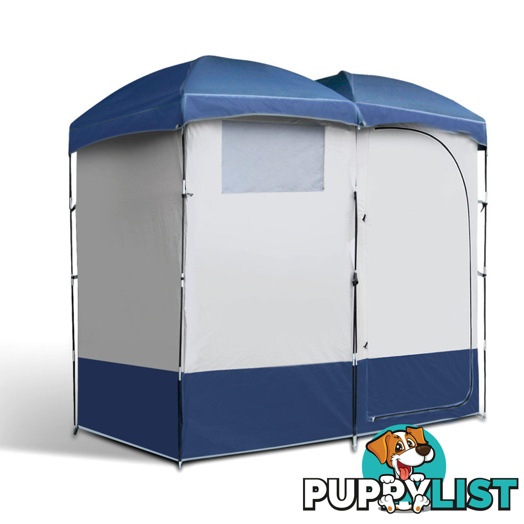 Double Camping Shower Toilet Tent Portable Outdoor Ensuite Change Room Shelter