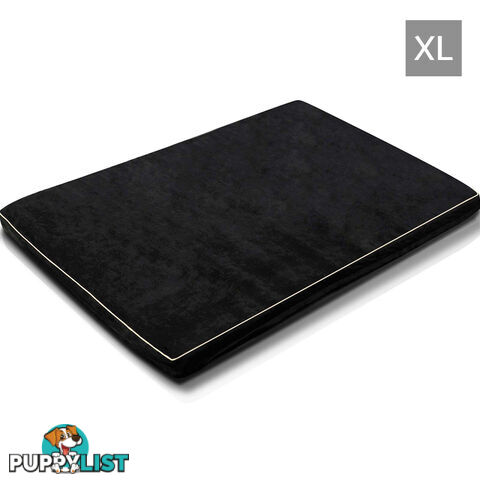 Pet Memory Foam Mattress Dog Bed Extra Large Cat Sleep Pad Mat Anti Skid Black