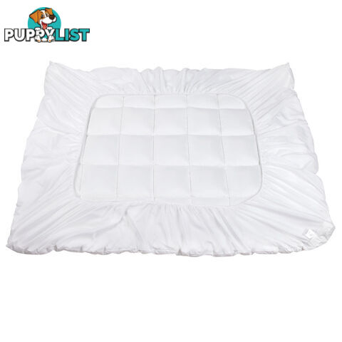 Luxury Mattress Topper Protector Pad Cover Pillowtop Memory Resistant Queen