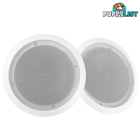 Set of 2 8in Round 2 Way Ceiling Speakers 250W Home Theatre