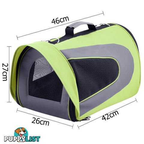 Pet Dog Cat Carrier Travel Bag Large Lime Green