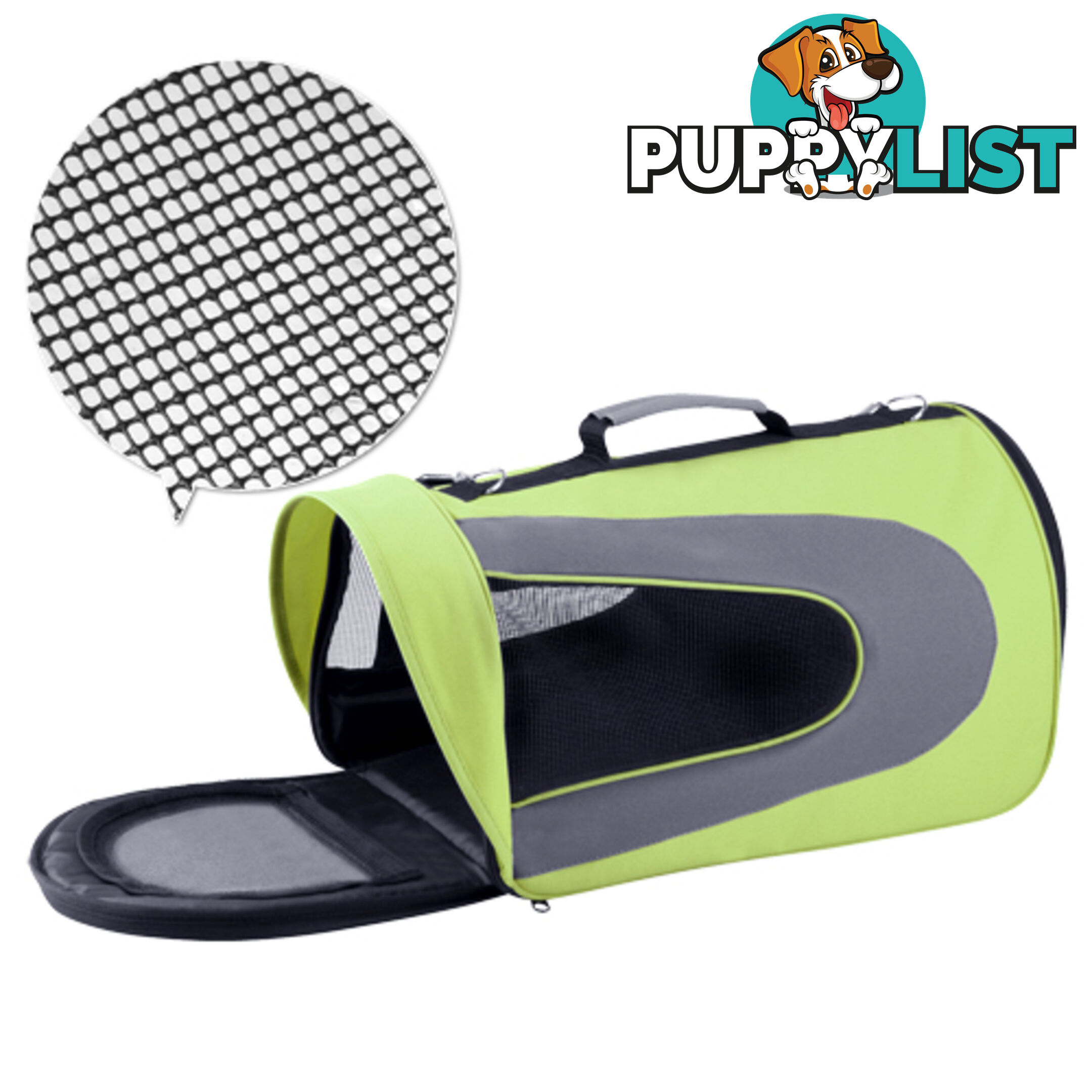 Pet Dog Cat Carrier Travel Bag Large Lime Green