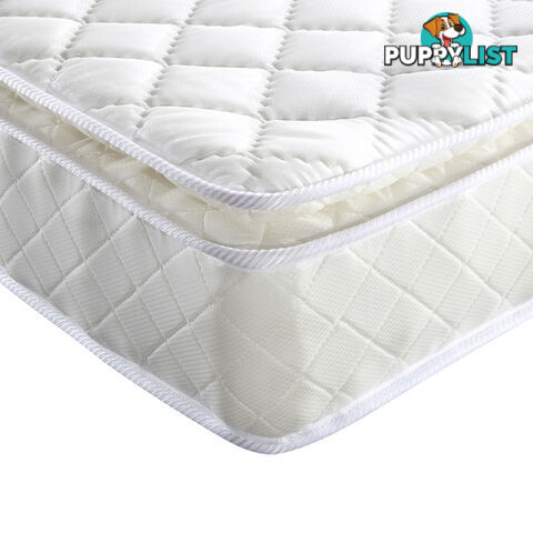 Premium Pillow Top Pocket Spring Mattress High Density Foam 22cm Double Size