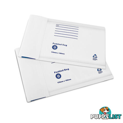 Set of 200 Bubble Padded Mailer Bag - 120mm x 180mm