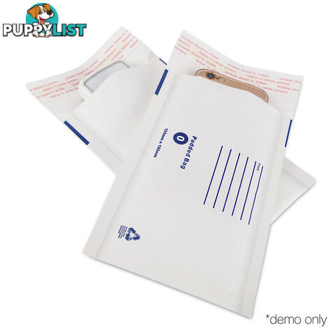 Set of 200 Bubble Padded Mailer Bag - 120mm x 180mm