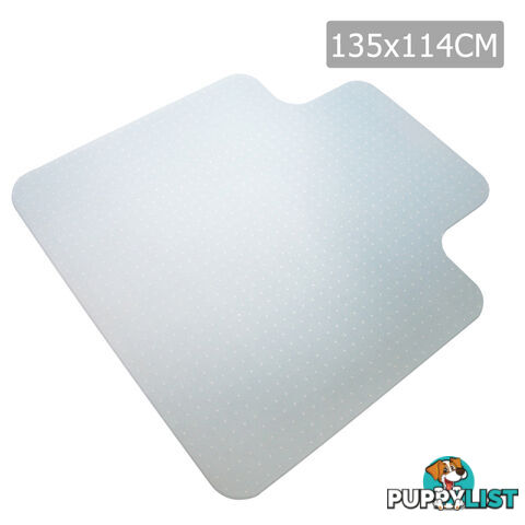 Vinyl Office Computer Work Chair Mat Carpet Floor Protector 1350 x 1140mm