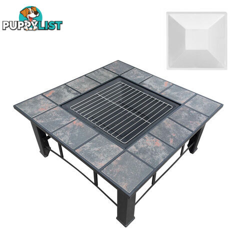 4IN1 Outdoor Camping Fire Pit BBQ Table Patio Grill Fireplace Heater Brazier