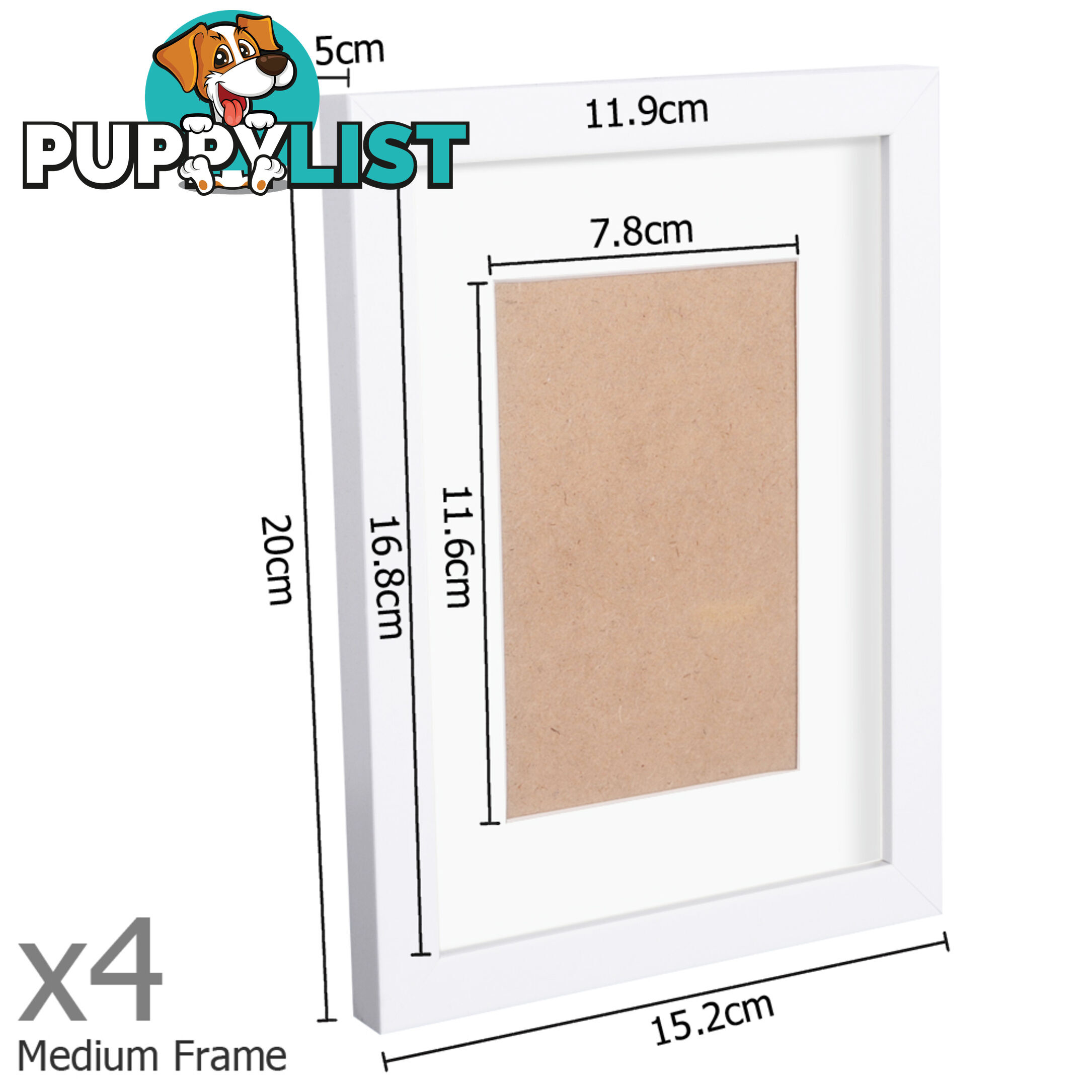 17 Piece Picture Frames Set Multi Wall Photo Home Decor Art White Gift Present