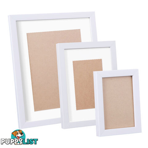 17 Piece Picture Frames Set Multi Wall Photo Home Decor Art White Gift Present